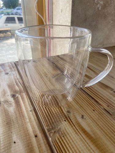 لیوان پیرکس دوجداره ساده